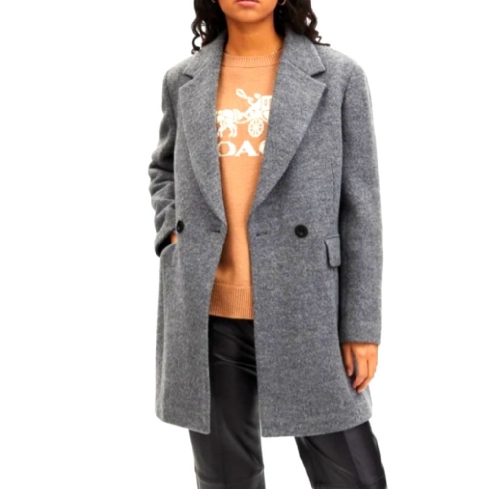 Coach Wool Chester Coat (Heather Grey) NEW WITH TAGS